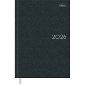 Agenda 2026 Costurada Milano Preta 13,4 x 19,2cm 176 FL 1 UN Tilibra