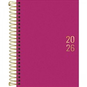 Agenda 2026 Espiral Napoli Rosa 12,9x18,7cm 176 FL 1 UN Tilibra