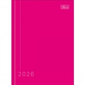 Agenda 2026 Costurada Pepper Rosa 12,3 x 16,6cm 160 FL 1 UN Tilibra