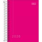 Agenda 2026 Espiral Pepper Rosa 11,7 x 16,4cm 160 FL 1 UN Tilibra