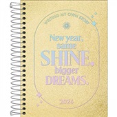 Agenda Espiral 2026 Tilibra Shine Capas Sortidas 11,7 x 16,4cm 176 FL
