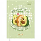 Agenda 2026 Tilibra Costurada Abacute Capas Sortidas 7,8 x 10,8cm 176