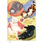 Agenda 2026 Tilibra Costurada Purrfect Capas Sortidas 10,5 x 14,8cm 17