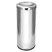 Lixeira JSN em Aço Inox 22L Tampa Meia Esfera 1 UN