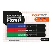 Pincel Marcador para Quadro Branco 4 Cores 2 em 1 94140 3 UN Jocar