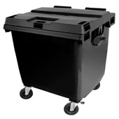 Contentor Móvel para Lixo JSN 1000L Preto 1 UN