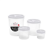 Conjunto de Potes Mantimentos 4 Peças Plásticos MB