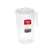 Jarra Quadrada 2L Transparente 1 UN Plásticos MB