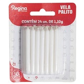 Vela Palito Branca 24 UN Regina