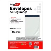 Envelope Plástico de Segurança 40x60cm Branco PT 20 UN Maxcril