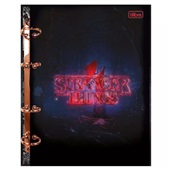 Caderno Argolado Colegial 160 FL Stranger Things 1 UN Tilibra