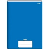 Caderno Brochura 1/4 Capa Dura Stiff Azul 96 FL 1 UN Jandaia