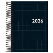 Agenda 2026 Espiral Compacta Preta 12,3 x 17cm 176 FL 1 UN Foroni