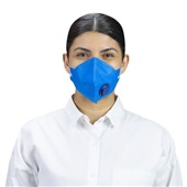Respirador Descartável Dobrável Azul com Válvula CA39236 1 UN Sp Equip