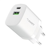 Carregador de Parede USB-C + USB-A Gan Ultra Charger 33W 1942 Branco 1