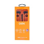 Fone de Ouvido P2 1,2m Preto e Rosa FN200 1 UN Oex