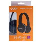 Headset Style Fio P2 1,2m HP103 1 UN Preto OEX