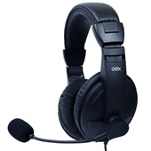 Headset OEX Call Pro USB 2.0 2m Haste Ajustável HS102 Preto 1 UN