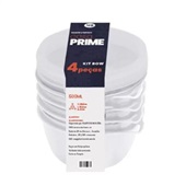 Kit Bowl 500ml Branco 4 UN Plásticos MB
