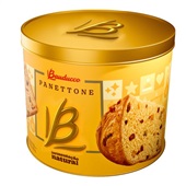 Panettone Frutas Lata 750g 1 UN Bauducco