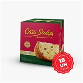 Panettone Frutas 400g CX 18 UN Casa Suíça