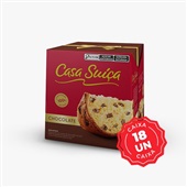 Panettone Gotas de Chocolate 400g CX 18 UN Casa Suíça