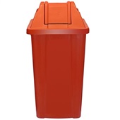 Cesto de Lixo JSN com Tampa Vai e Vem 100L Vermelho 1 UN