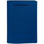 Pasta Classificadora Ofício com Impressão e Grampo Plástico 0202C Azul 1 UN Dello