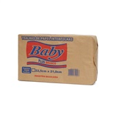 Papel Toalha Interfolha 2 Dobras Baby 22,5x21cm Branco PT 1000 FL