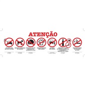 Adesivo Obrigatório Faixa Porta Entrada Precificar ASP 3049 40X12CM 1