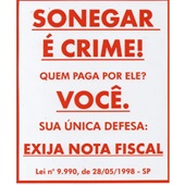 Adesivo Obrigatório Sonegar é Crime Precificar 18X21,5 ASP3040 1 UN