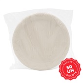 Prato Raso Descartável Bioplast 21CM 50UN Gimba