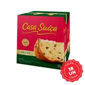 Panettone Frutas 400g CX 18 UN Casa Suíça