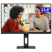 Monitor AOC 23,8' com Ajuste FULLHD 100hz 4MS 24E3QF/57 Preto 1 UN