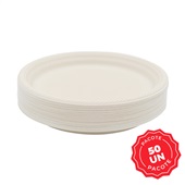 Prato Raso Descartável Bioplast 21cm Pacote com 50 UN Gimba