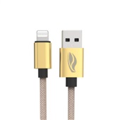 Cabo USB C3Tech Lightning CB-L200GD 1m Dourado 1 UN