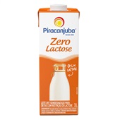 Leite UHT Semidesnatado Zero Lactose 1L 1 UN Piracanjuba