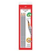 Lápis Preto N° 2 Faber Castell Triangular Corpo Cinza 3 UN