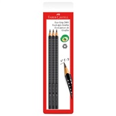 Lápis Preto N° 2 Faber Castell Triangular Corpo Preto 3 UN