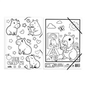 Pasta Dello Aba com Elástico PP A4 para Colorir Pintor 1 UN