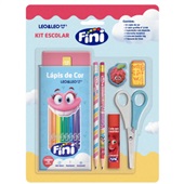 Lápis de Cor Leo&Leo 12 Cores Kit Escolar Fini 1 UN