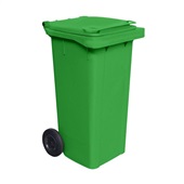 Lixeira Lar Plásticos com Rodas 120L Verde 1 UN