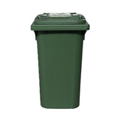 Lixeira Lar Plásticos com Rodas 240L Verde 1 UN