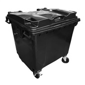 Container Injetado Lar Plásticos sem Pedal Preto 1000L 1 UN