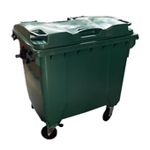 Container Injetado Lar Plásticos sem Pedal Verde 1000L 1 UN