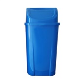 Lixeira Lar Plásticos com Tampa Basculante 60L Azul 1 UN