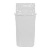 Lixeira Lar Plásticos com Tampa Basculante 60L Branco 1 UN