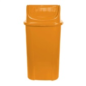 Lixeira Lar Plásticos com Tampa Basculante 60L Laranja 1 UN