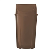 Lixeira Lar Plásticos com Tampa Basculante 60L Marrom 1 UN