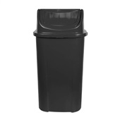 Lixeira Lar Plásticos com Tampa Basculante 60L Preto 1 UN